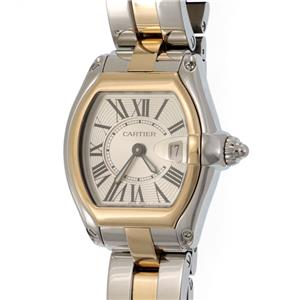 Cartier 時計　18K Cartier Roadster Date 18k Gold & Steel Unisex Wristwatch #2675 | eBay