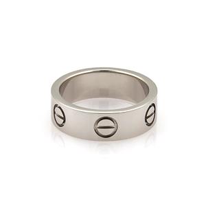Cartier Love Platinum 5.5mm Wide Band Ring Size 50-US 5 | eBay