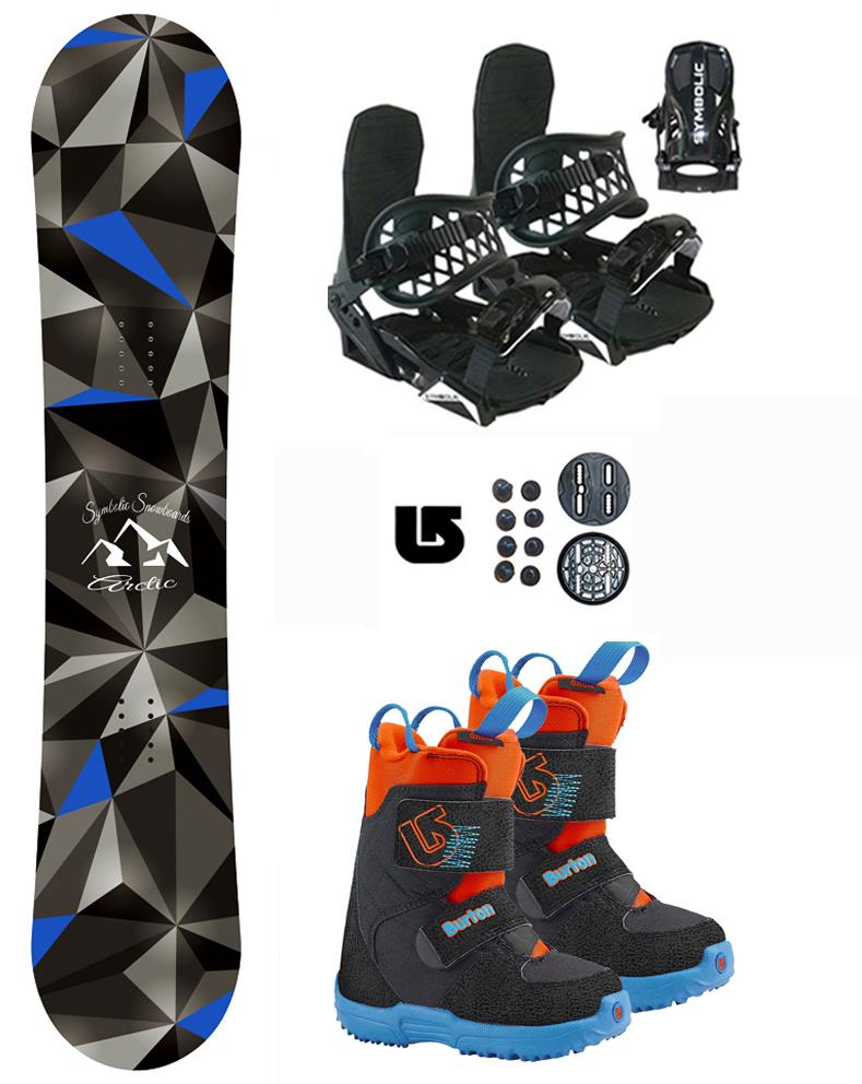 Symbolic Arctic Snowboard+Bindings+Boots Kid Boy Girl Complete Package +burton x