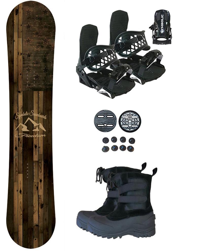 Symbolic Freedom Snowboard+Bindings+Boots Kid Boy Girl Complete Package +burton