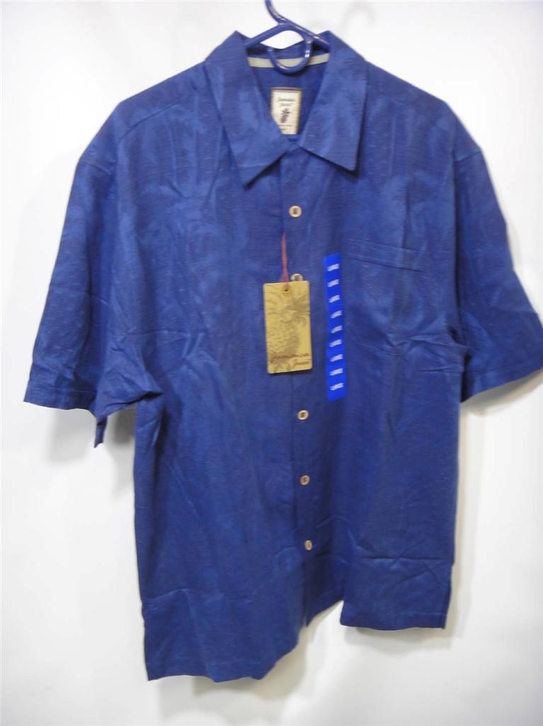 New Men's JAMAICA JAXX 100% Silk Hawaiian Button Down Shirt S M L XL ...