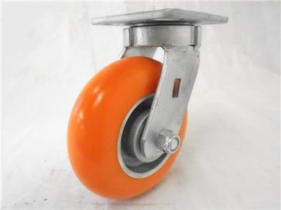 5/" x 2/" Sw Caster Kingpinless Brk Polyurethane Wh on Steel1100lb ea Tool Box 4