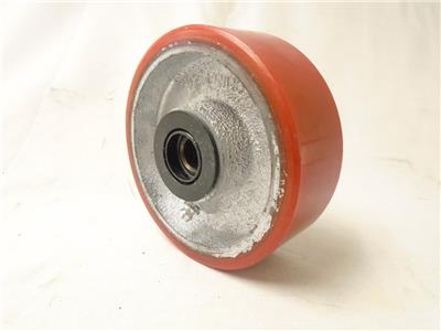 4 X 1-1/2" Polyurethane On Steel Caster Wheels With Roller Bearing - Includes Free 1/2" Bushing