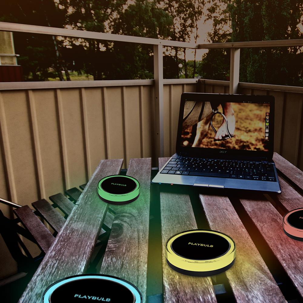 PLAYBULB Waterproof Color Smart Solar Light Yard Lawn ... PLAYBULB Waterproof Color Smart Solar Light Yard Lawn