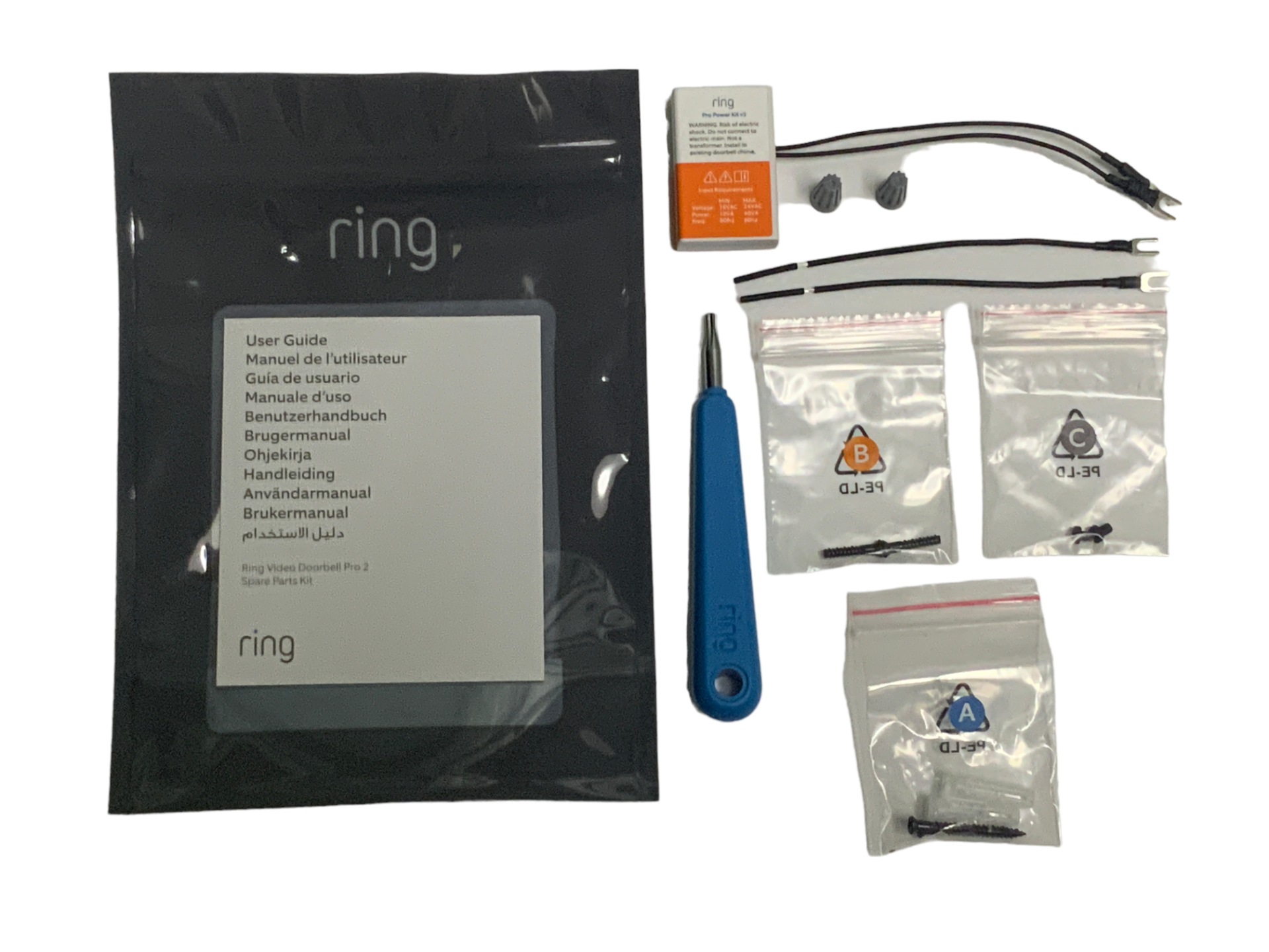 Ring Video Doorbell Pro / Pro 2 Spare Parts Power Kit (NEW) - Picture 7 of 7