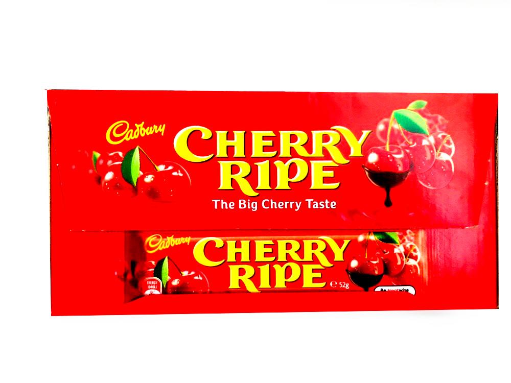 48 x Cadbury Cherry Ripe Milk Chocolate Medium Bars 52g 2.49Kg Bulk