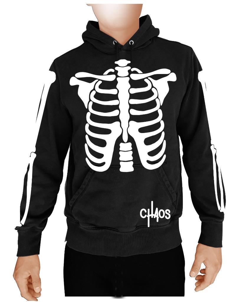 Mens new arrivals skeleton hoodie