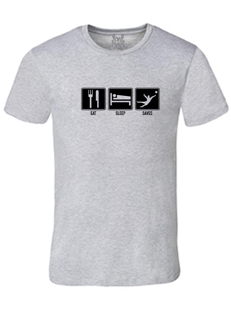 NEW MEN'S PRINTED EAT SLEEP SAVES ANALOGY FUNNY CHRISTIAN JESUS SAVES TSHIRT - Picture 14 of 18