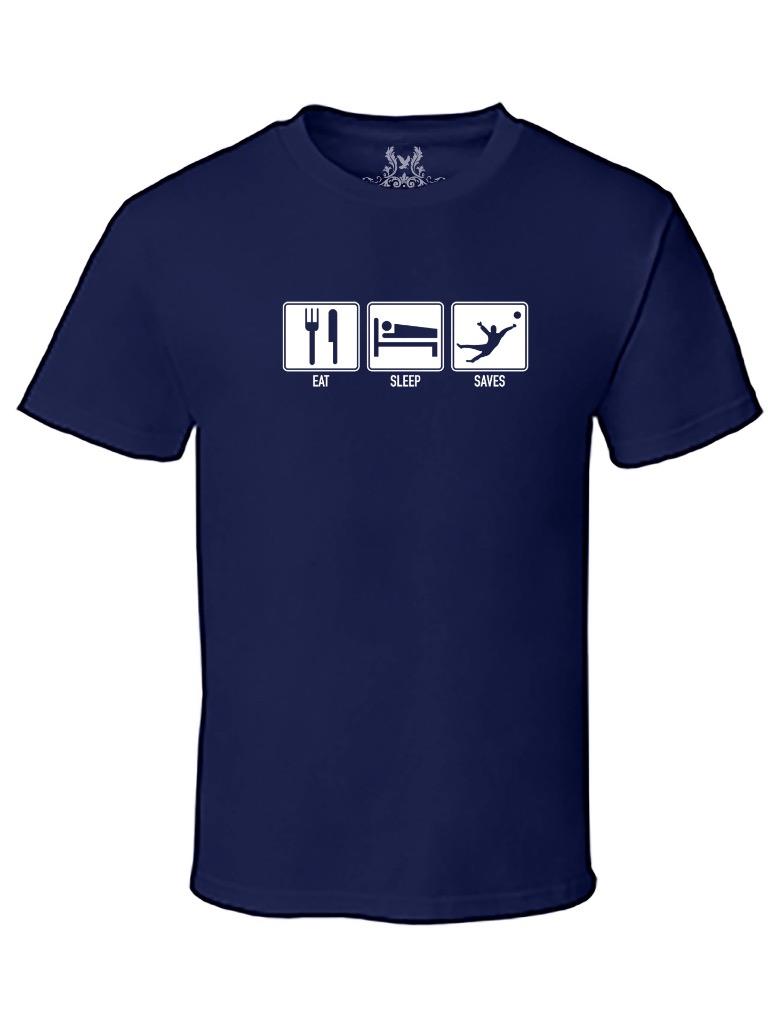 NEW MEN'S PRINTED EAT SLEEP SAVES ANALOGY FUNNY CHRISTIAN JESUS SAVES TSHIRT - Picture 16 of 18