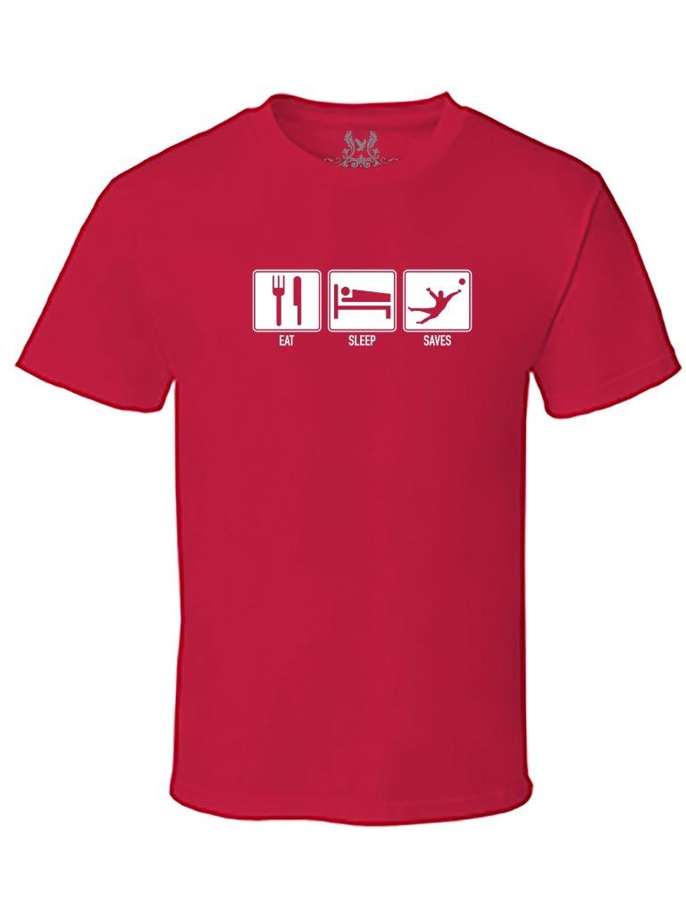 NEW MEN'S PRINTED EAT SLEEP SAVES ANALOGY FUNNY CHRISTIAN JESUS SAVES TSHIRT - Picture 10 of 18