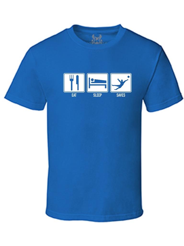 NEW MEN'S PRINTED EAT SLEEP SAVES ANALOGY FUNNY CHRISTIAN JESUS SAVES TSHIRT - Picture 12 of 18