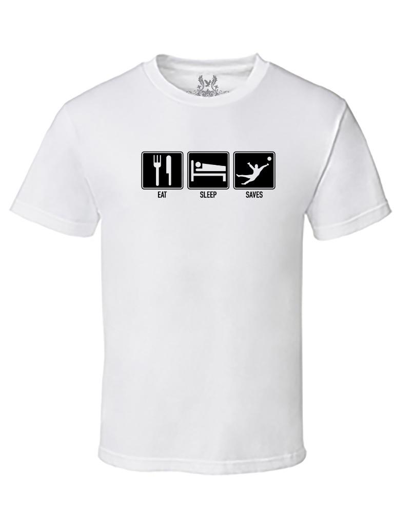 NEW MEN'S PRINTED EAT SLEEP SAVES ANALOGY FUNNY CHRISTIAN JESUS SAVES TSHIRT - Picture 13 of 18