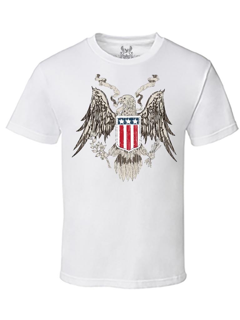 NUEVA CON ETIQUETAS CAMISETA DE COLECCIÓN LIBERTAD PEACE CON BANDERA AMERICANA DE DISEÑO GRÁFICO PARA HOMBRE IMPRESA BANDERA AMERICANA - Imagen 12 de 16