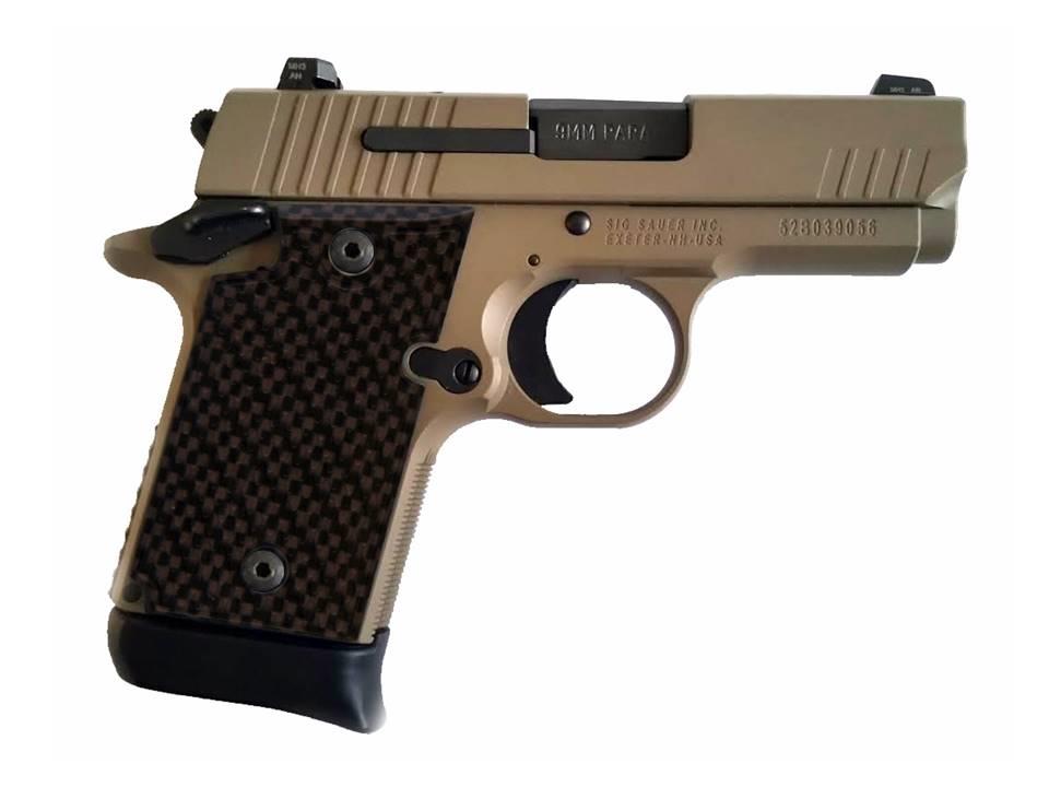 Custom sig sauer p938 ambidextrous grips carbon fiber ebay