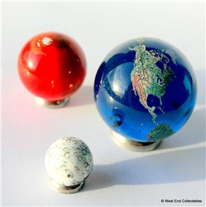 Gemstone Planets Crystal Marbles Set Home Decor Healing Crystal Planets