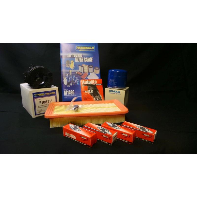 HYUNDAI GETZ Air Oil Fuel Filter Kit FILTER Spark Plugs SERVICE KIT