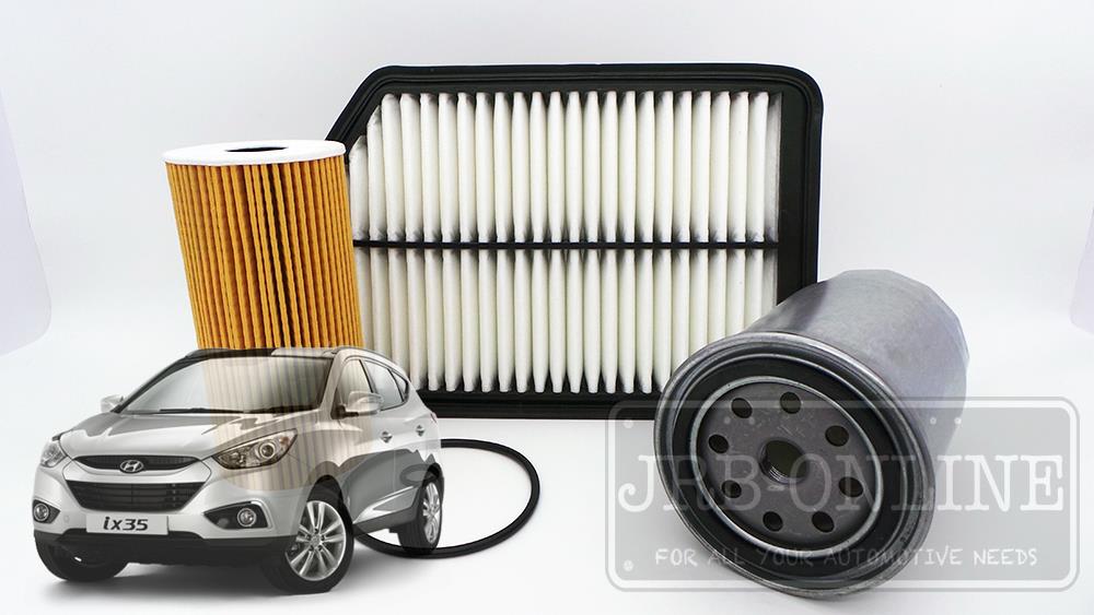 HYUNDAI iX35 LM 2.0L D4HA TDiesel 02/10 on AIR OIL FUEL FILTER SERVICE