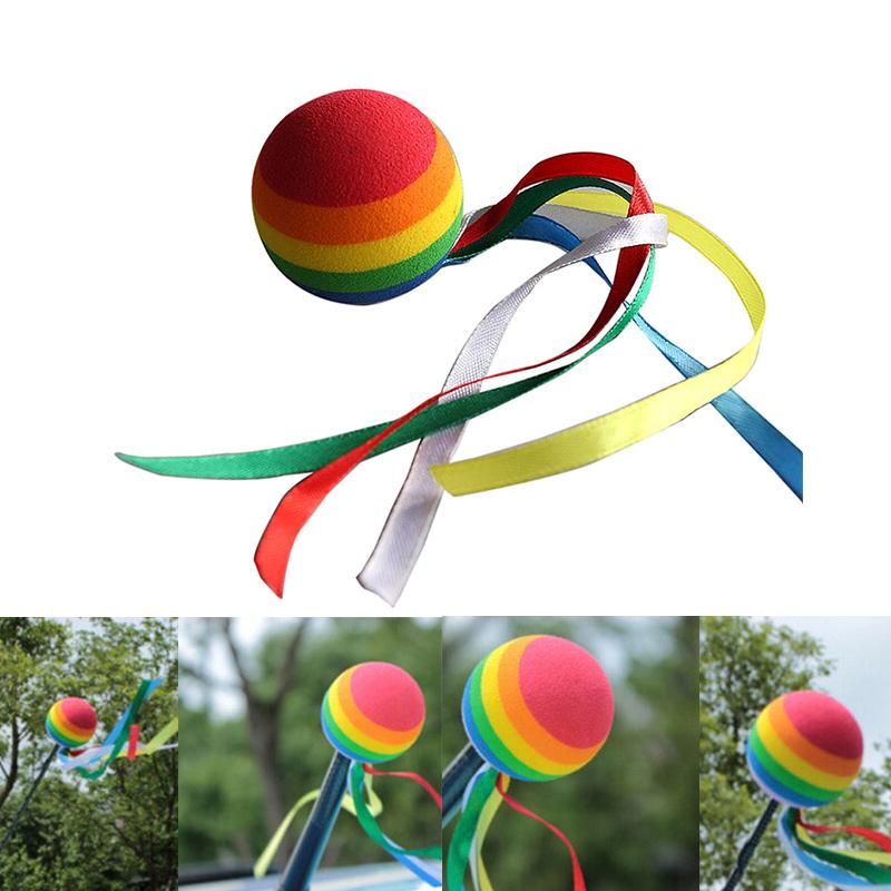 Car Antenna Ball Long Ribbon Gay Pride Lesbian Rainbow Antenna Ball