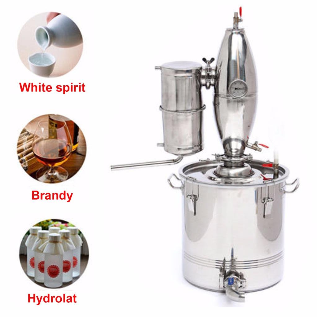 30L New Stainless Lavender Essential Oil Pure Water Distiller Moonshine