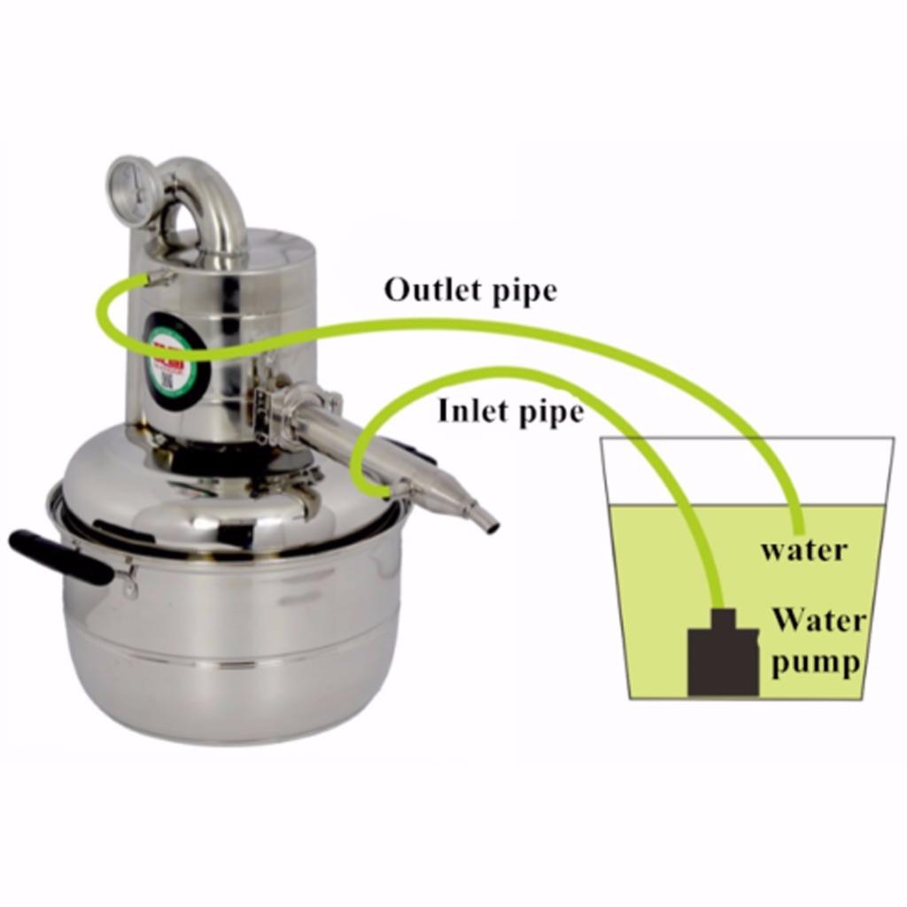 971749906_o 10L-15L Alambique Destilador Termometro Inoxidable Enfriador Vino Agua Aceite 971749906_o 10L-15L Alambique Destilador Termometro Inoxidable Enfriador Vino Agua Aceite
