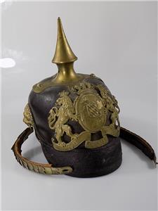 ORIGINAL PICKELHAUBE BAYERN IN TREUE FEST 1.WK LEDER ...