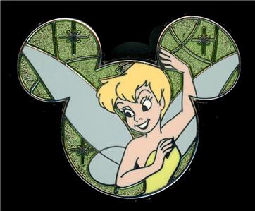WDW Tinker Bell Characters on Mickey Mouse Icon Glitter Mystery