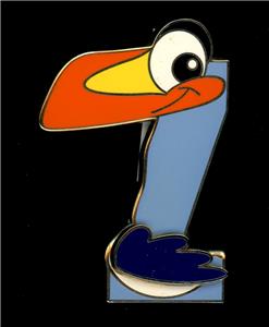 DSSH DSF Zazu Alphabet Letter Z Lion King LE 300 Disney Pin 125859
