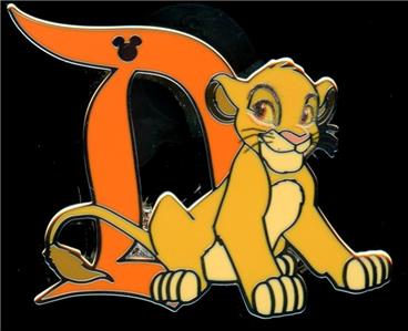 DLR Disneyland Hidden Mickey 2025 Gothic D Characters Simba Disney