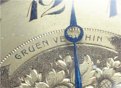 Antique Art Deco GRUEN VERITHIN Solid 14K Gold POCKET WATCH