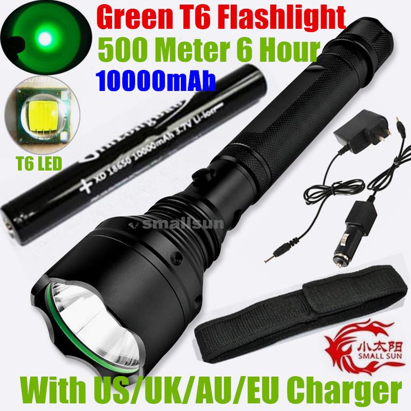 RED LIGHT SMALL SUN 2000 LUMEN CREE XM-L T6 LED HUNTING FLASHLIGHT TORCH LAMP US