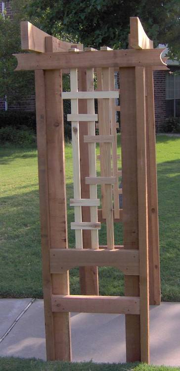 NEW DELUXE JAPANESE STYLE ALL CEDAR GARDEN ARBOR PERGOLA ...
