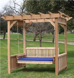 porch swing arbor rope cushion hanging foot bed usa
