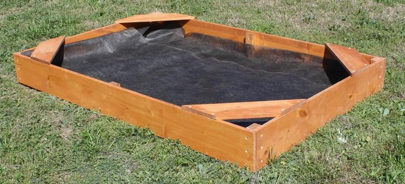NEW 6 FOOT SQUARE CORNER BENCH WOODEN CHILDRENS SANDBOX