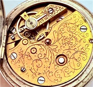 Montre De Poche Suisse Ancienne BEAUCOURT - Cadran Émaillé Mosquée Ottomane, 6 Rubis, 45 Mm - Occasion