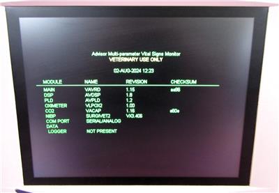 Surgivet Advisor V9203 Veterinary Vital Signs Monitor CO2