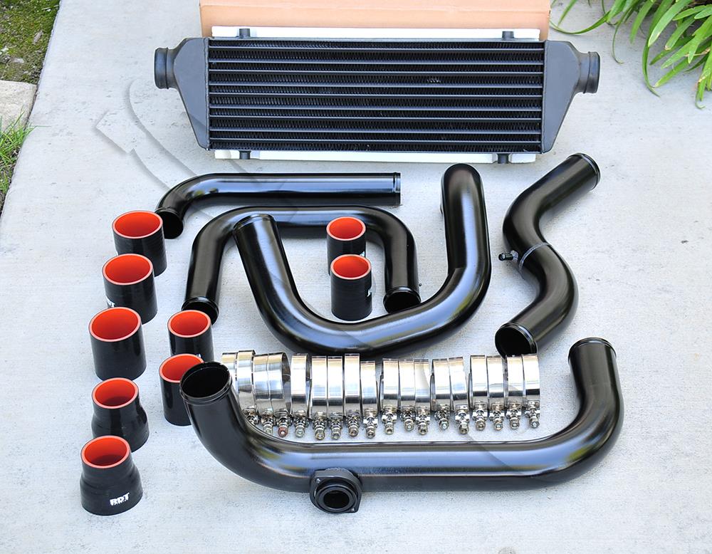 Black Piping S/RS Flange + Intercooler + Black Coupler kit for 9401