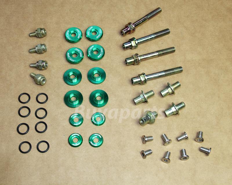 Green ALUMINUM Engine VALVE COVER WASHER BOLT KIT Honda Civic Integra B