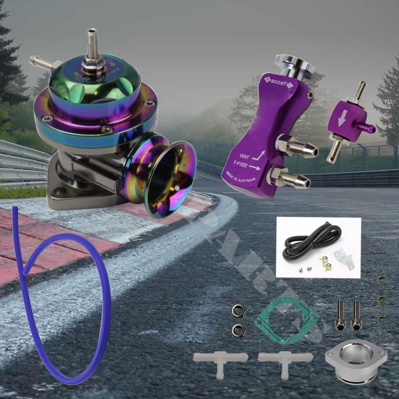 Chrome Type Rs Blow Off Valve Bov Kit W Manual Boost Controller 1 30 Psi Black