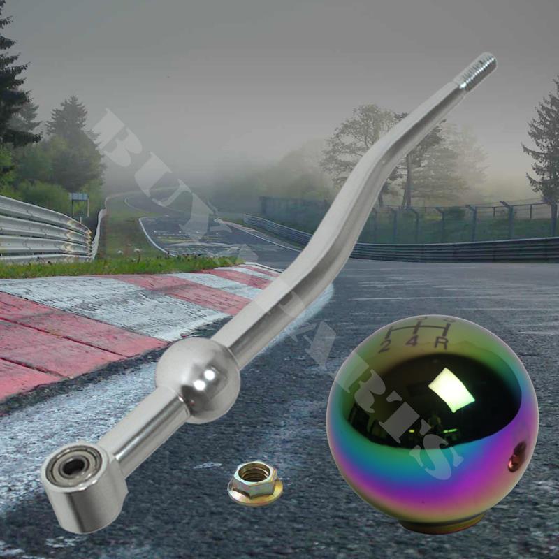 JDM Dual Bend Short Throw Shifter For 88-00 Civic CRX DelSol – Manual MT M10x1.5