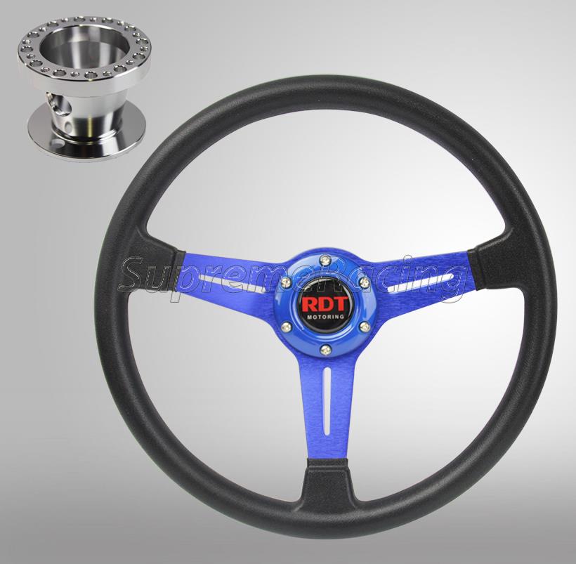 RACING 6 HOLE ADAPTER HUB STEERING WHEEL KIT CIVIC CRX 88-91 INTEGRA 90-93 DA EF