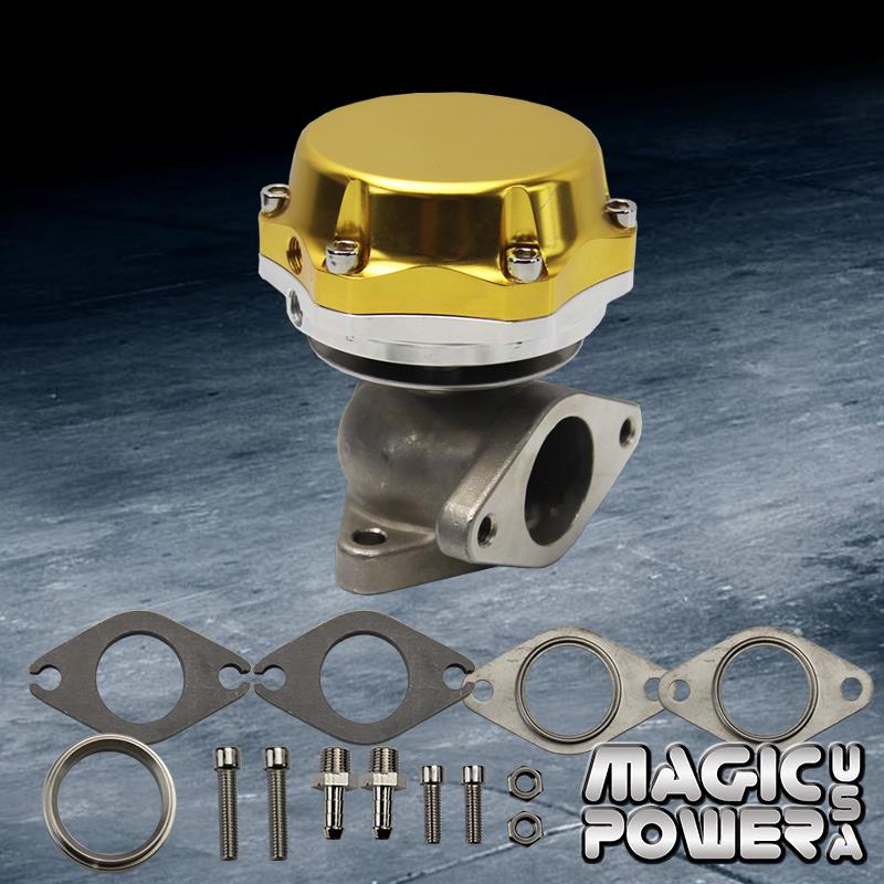 Gold 35mm/38mm S/S Adjustable Manifold External Wastegate For Nissan