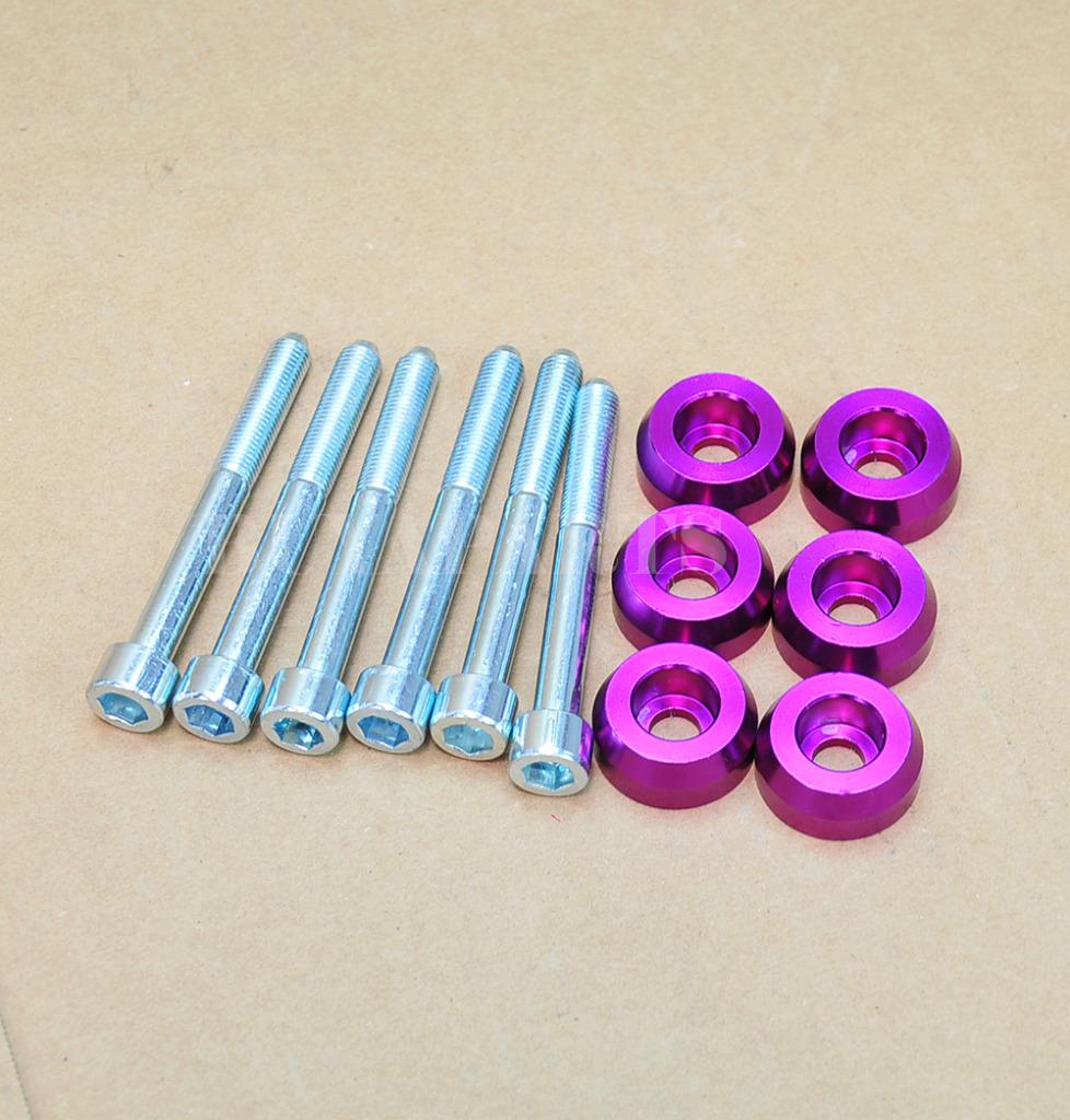 Purple Lower Control Arms LCA Dress-Up Washer Kit For Civic del Sol CRX Integra