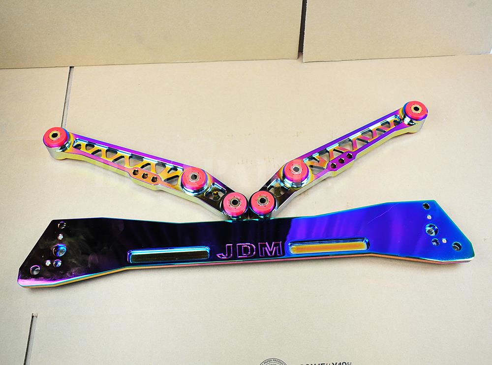 New Jdm Neo Chrome Subframe Brace Rear Lower Control Arm For Acura Integra 94 01 Ebay
