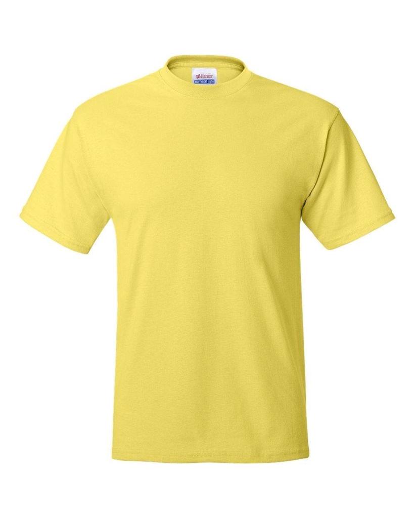 Hanes Mens Beefy T-Shirt 100% Cotton Tag Free Tee Sizes S-3XL 40 Colors ...