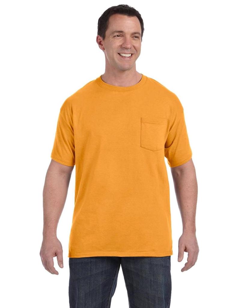 Hanes Mens T Shirt with Pocket ComfortSoft Tee 100% Cotton S M L XL 2XL ...