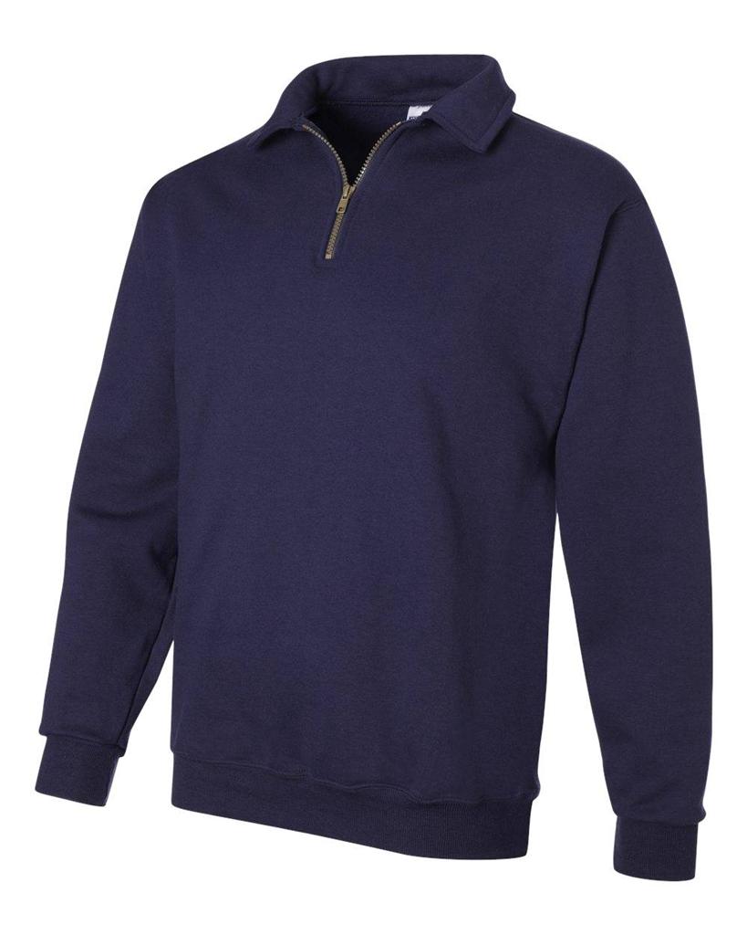 Jerzees NuBlend 1/4 Zip Pullover Sweatshirt Cadet Collar Mens S-3XL ...