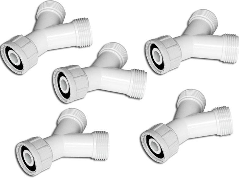 Dishwasher washing machine Y piece splitter twin inlet water feed connector dual eBay