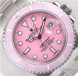 Rolex Submariner 116610 Steel 40mm-Custom Pink Ceramic Bezel