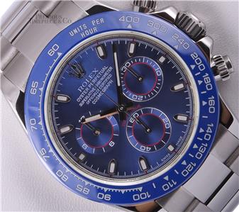 Rolex Daytona 116520 Stainless Steel 40mm-Custom Blue Arab