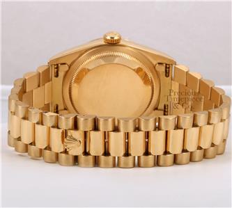 Rolex Day-Date 18038 President 36mm 18k Diamond & Ruby Bezel-Red